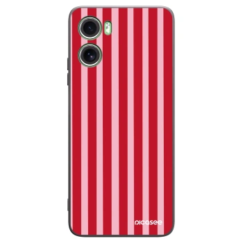 Picasee silikonski črni ovitek za Motorola Moto G06 - Lines red