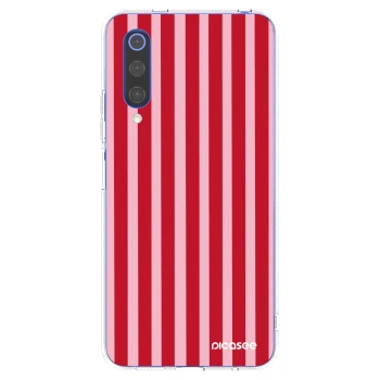 Picasee silikonski prozorni ovitek za Xiaomi Mi 9 SE - Lines red