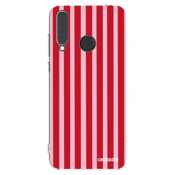 Picasee silikonski prozorni ovitek za Honor 20 Lite - Lines red
