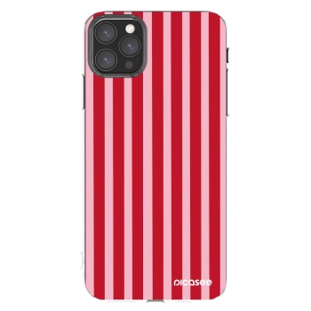 Picasee silikonski prozorni ovitek za Apple iPhone 11 Pro Max - Lines red