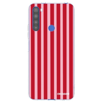 Picasee silikonski prozorni ovitek za Xiaomi Redmi Note 8T - Lines red