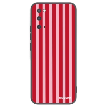 Picasee silikonski črni ovitek za Samsung Galaxy S20 G980F - Lines red
