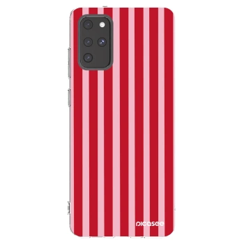 Picasee silikonski prozorni ovitek za Samsung Galaxy S20+ G985F - Lines red