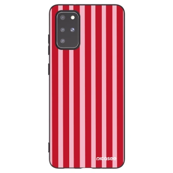 Picasee silikonski črni ovitek za Samsung Galaxy S20+ G985F - Lines red