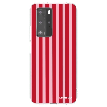Ovitek za Huawei P40 Pro - Lines red