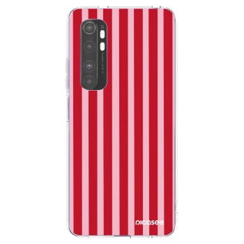 Picasee silikonski prozorni ovitek za Xiaomi Mi Note 10 Lite - Lines red
