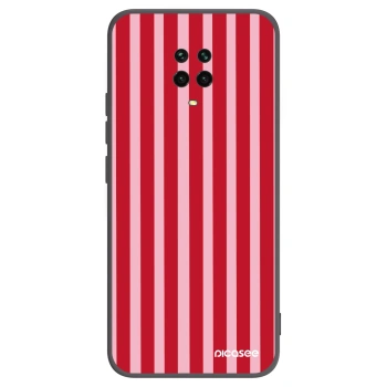 Picasee silikonski črni ovitek za Xiaomi Redmi Note 9S - Lines red