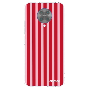 Picasee silikonski prozorni ovitek za Xiaomi Poco F2 Pro - Lines red