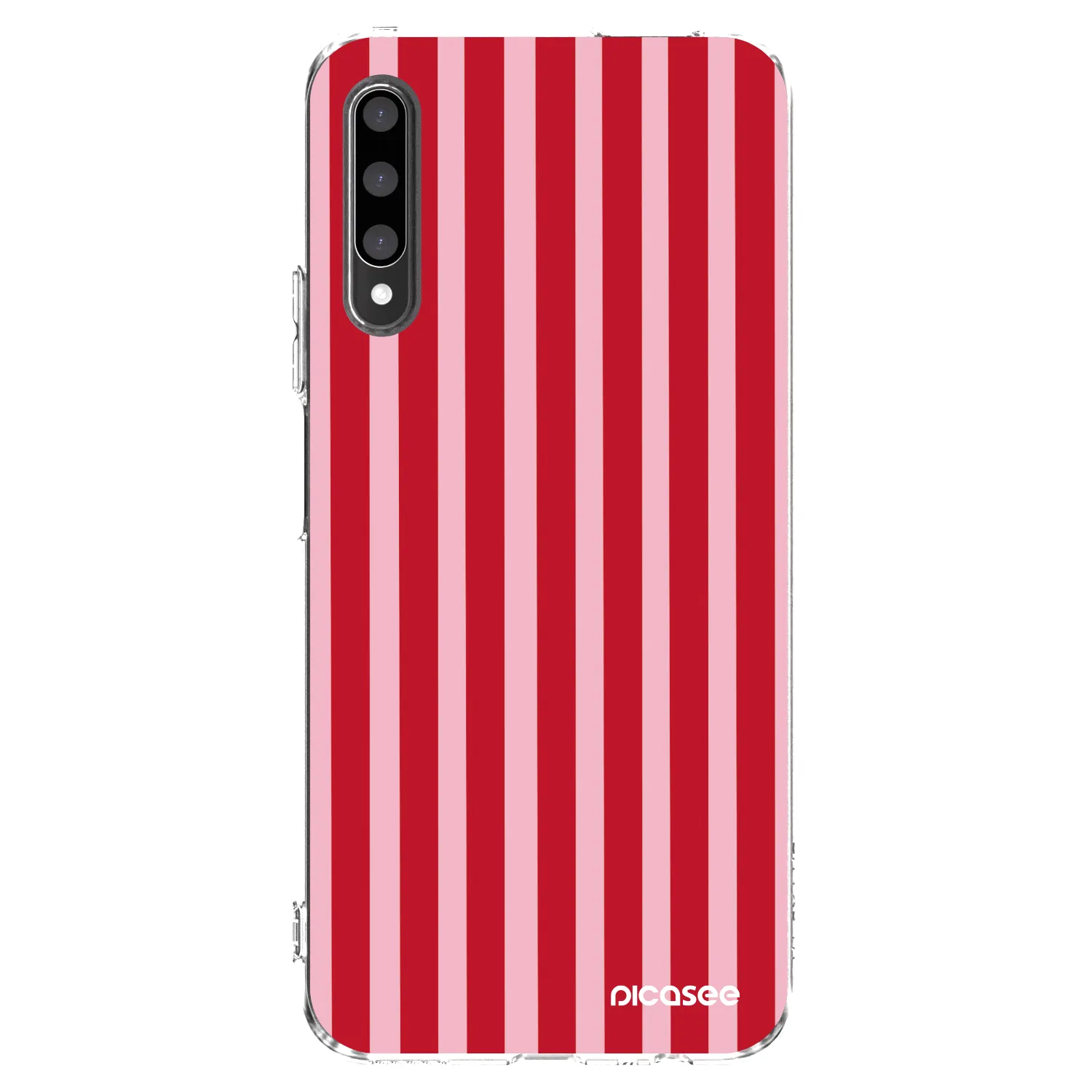 Picasee silikonski prozorni ovitek za Honor 9X Pro - Lines red