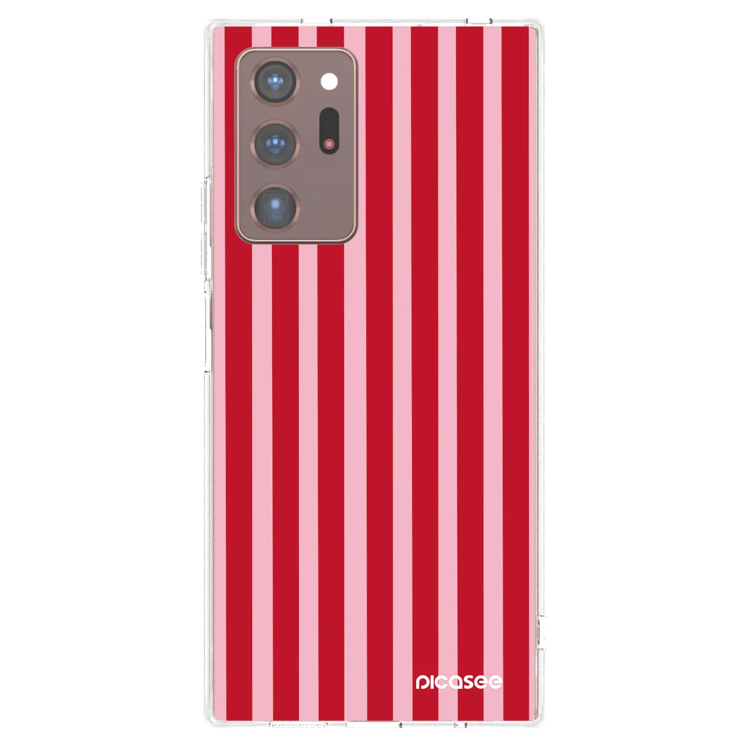 Picasee silikonski prozorni ovitek za Samsung Galaxy Note 20 Ultra - Lines red