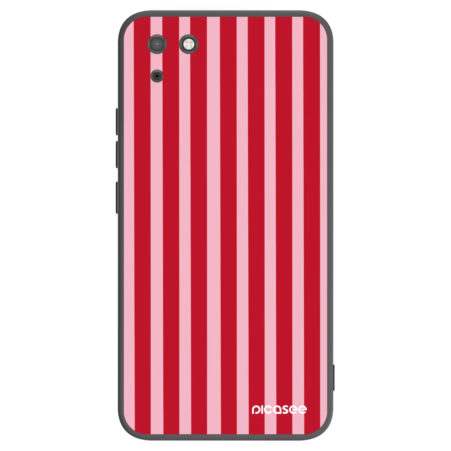 Picasee silikonski črni ovitek za Huawei Y5P - Lines red