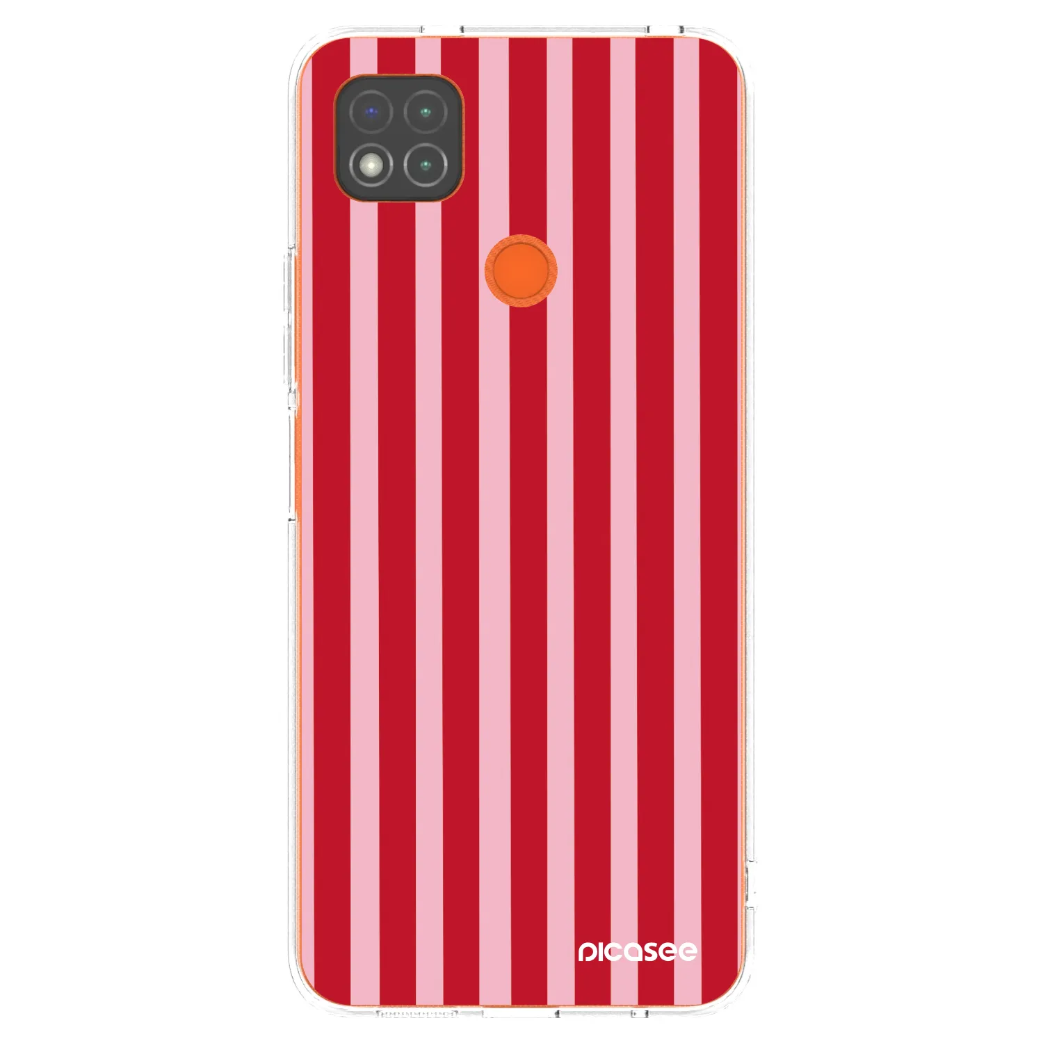 Picasee silikonski prozorni ovitek za Xiaomi Redmi 9C - Lines red