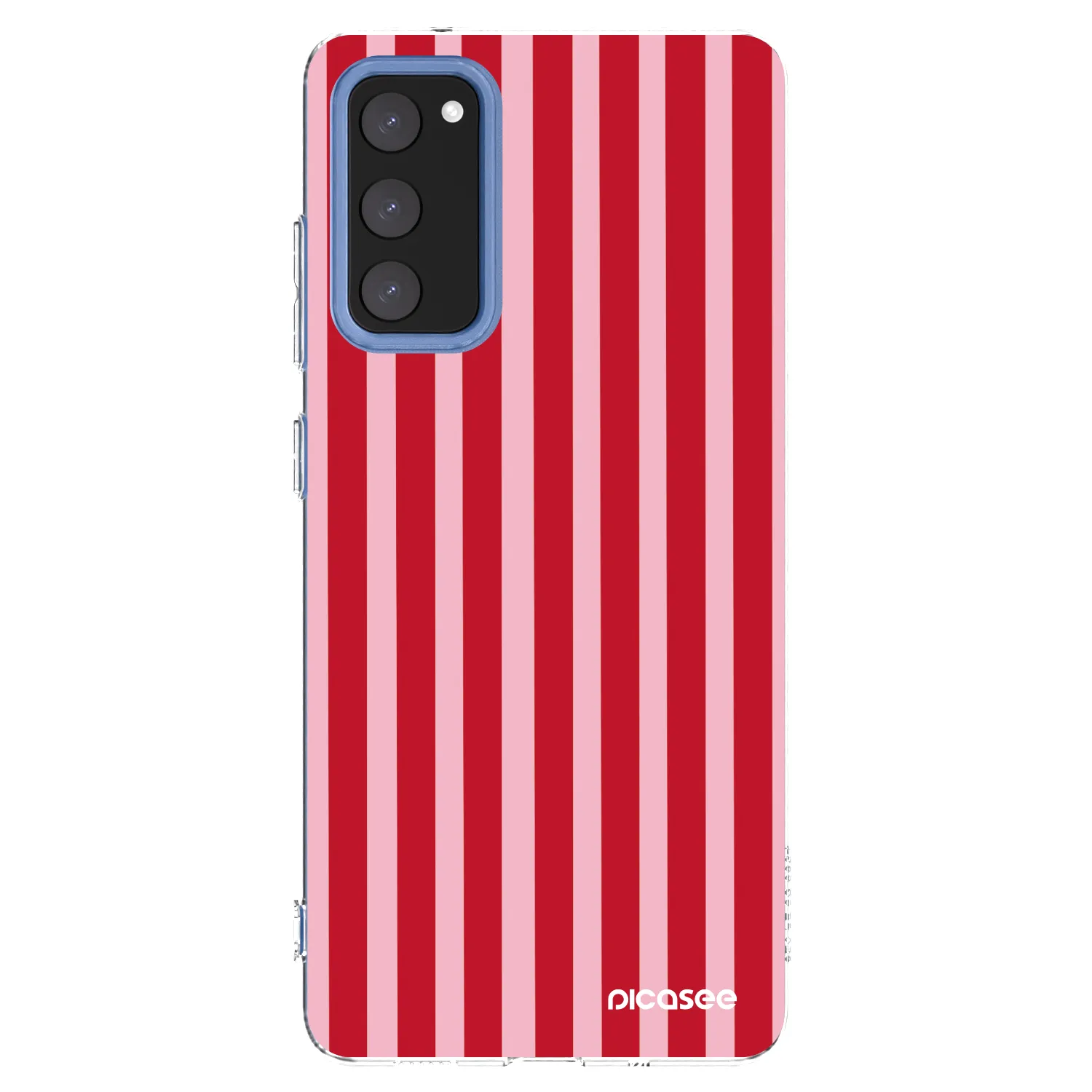 Picasee silikonski prozorni ovitek za Samsung Galaxy S20 FE - Lines red