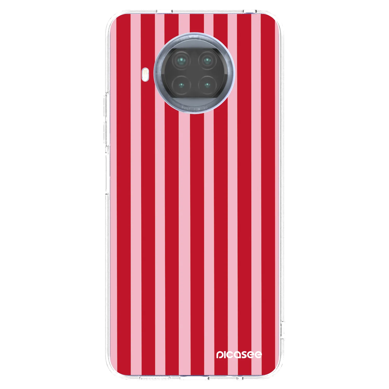 Picasee silikonski prozorni ovitek za Xiaomi Mi 10T Lite - Lines red