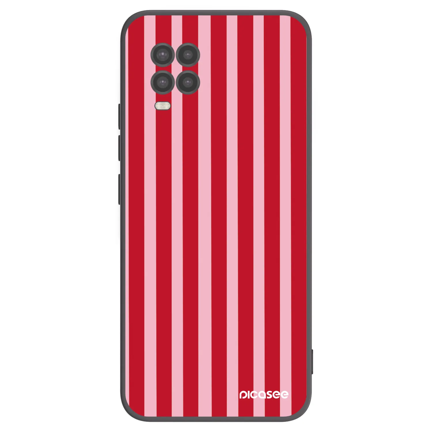 Picasee silikonski črni ovitek za Xiaomi Mi 10 Lite - Lines red