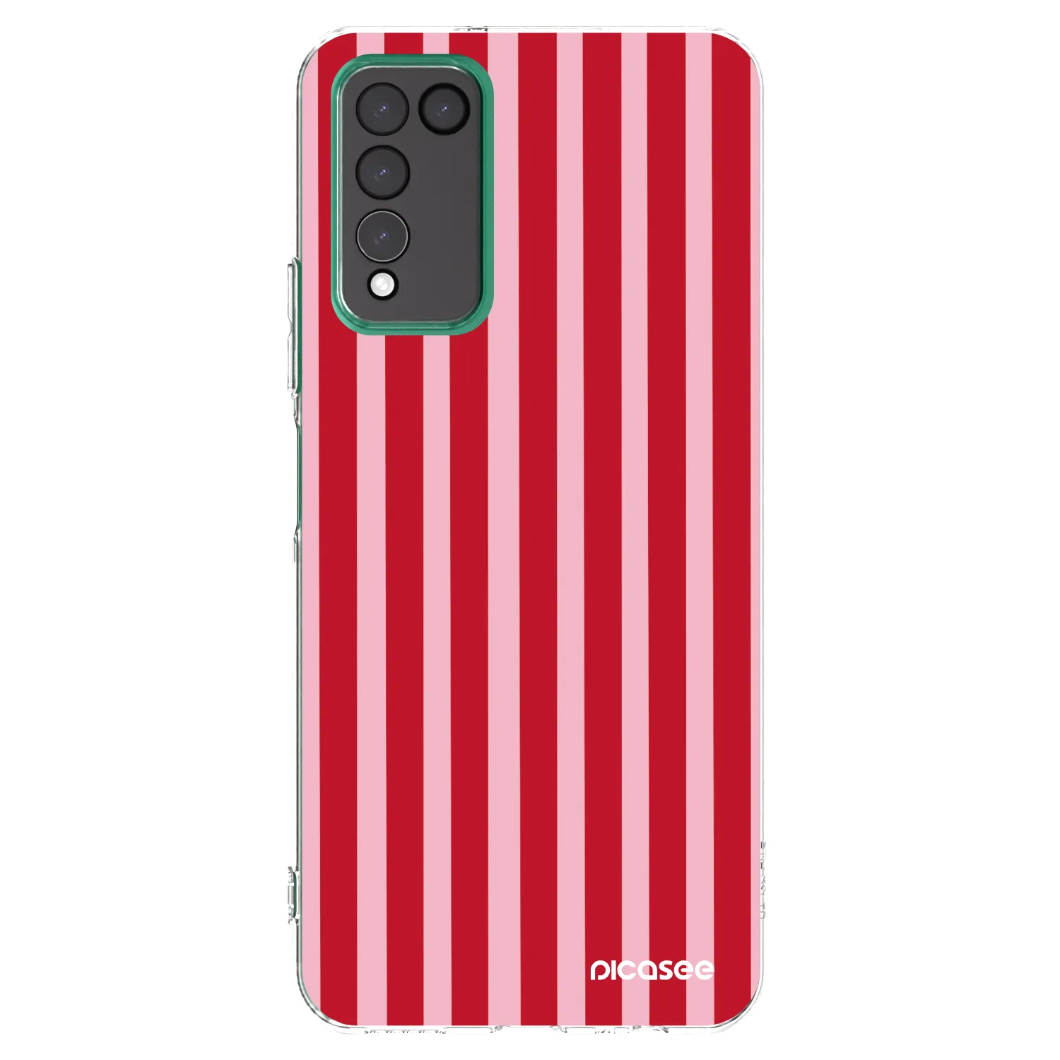 Picasee silikonski prozorni ovitek za Honor 10X Lite - Lines red