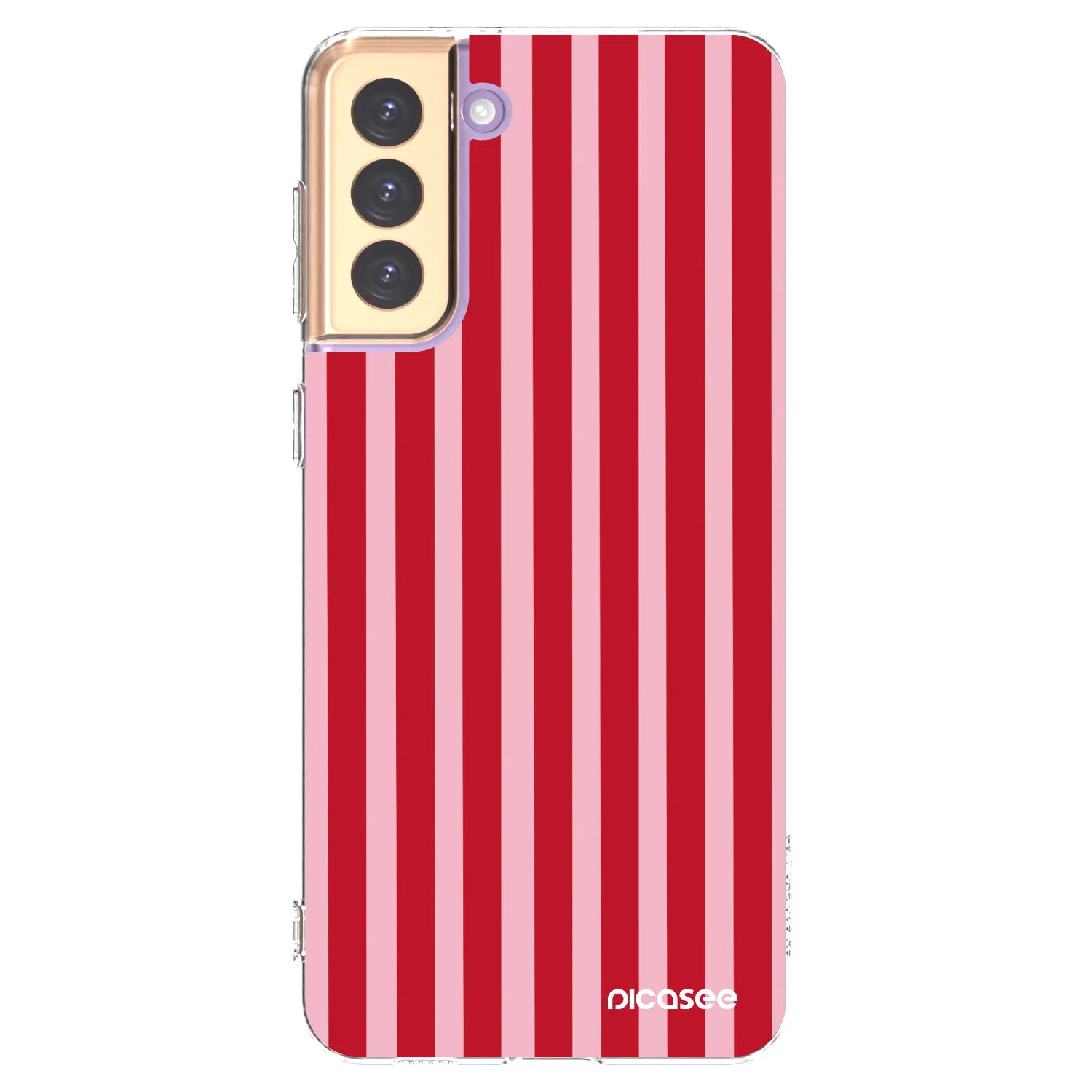 Picasee silikonski prozorni ovitek za Samsung Galaxy S21+ 5G G996F - Lines red