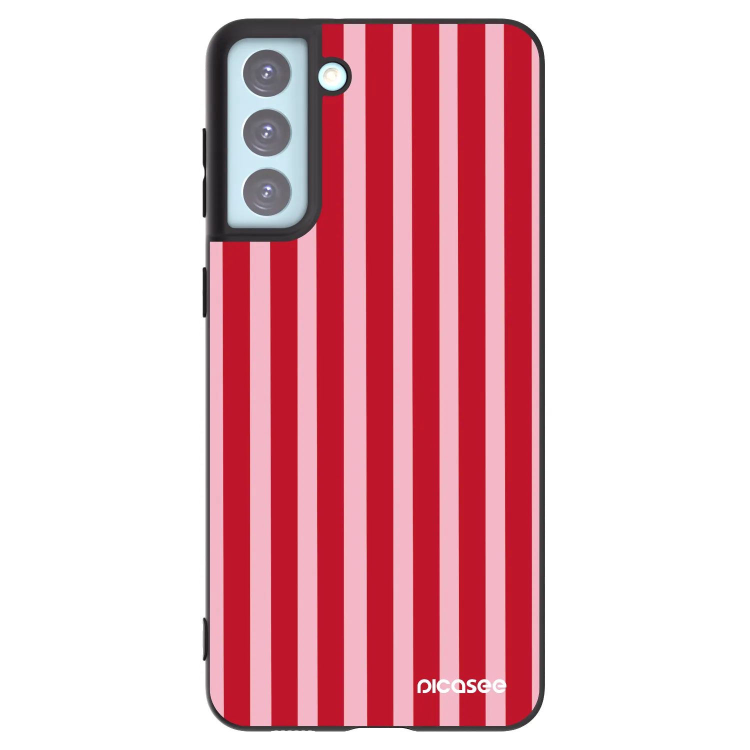 Picasee silikonski črni ovitek za Samsung Galaxy S21+ 5G G996F - Lines red