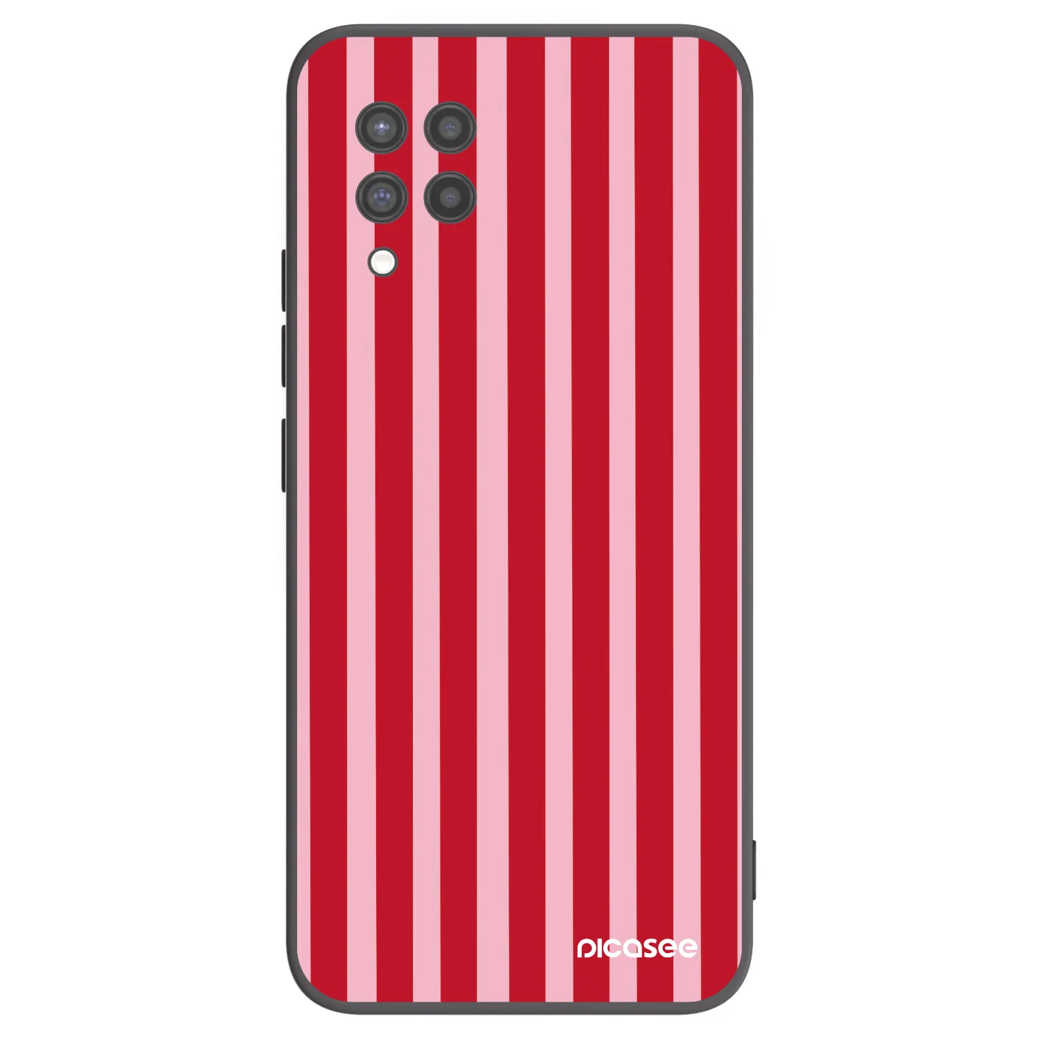 Picasee silikonski črni ovitek za Samsung Galaxy A42 A426B - Lines red