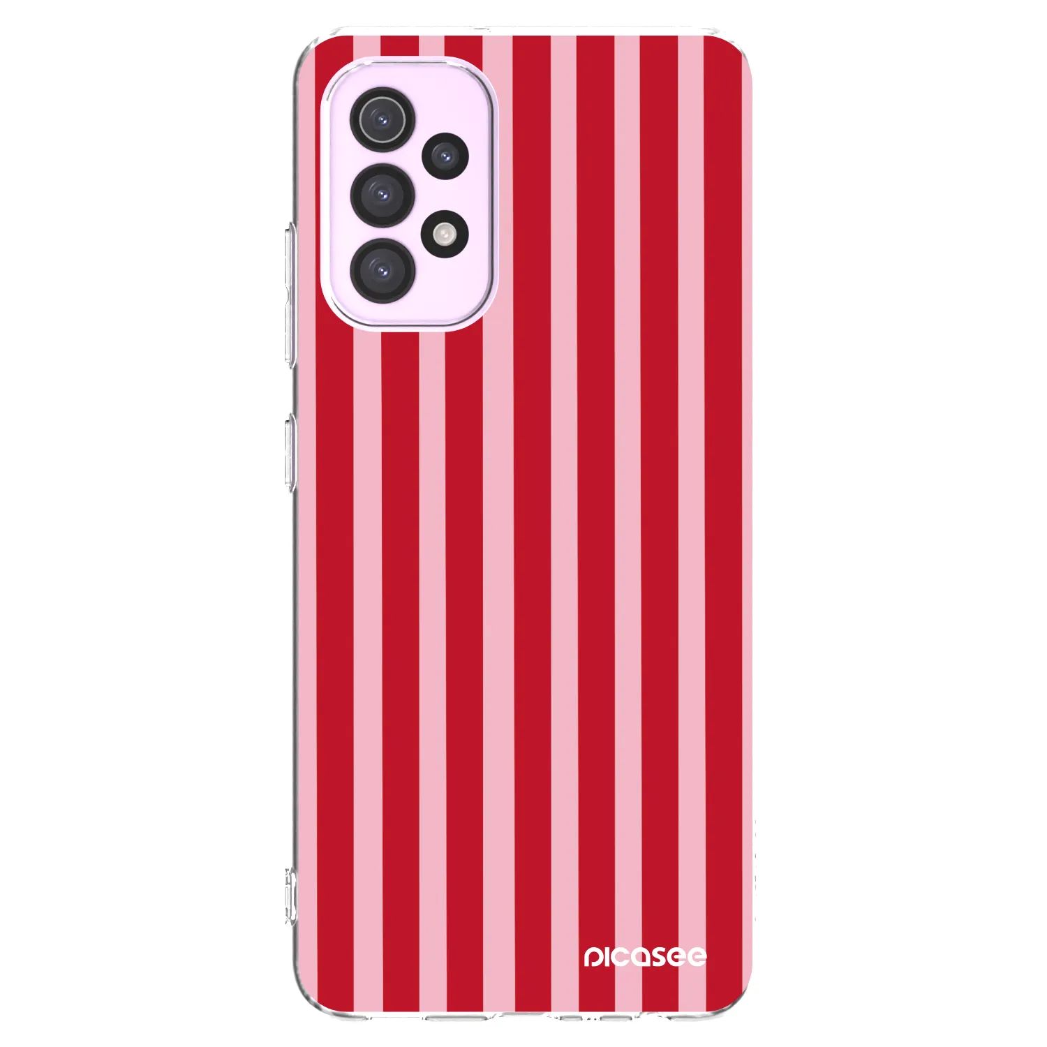 Picasee silikonski prozorni ovitek za Samsung Galaxy A32 5G A326B - Lines red