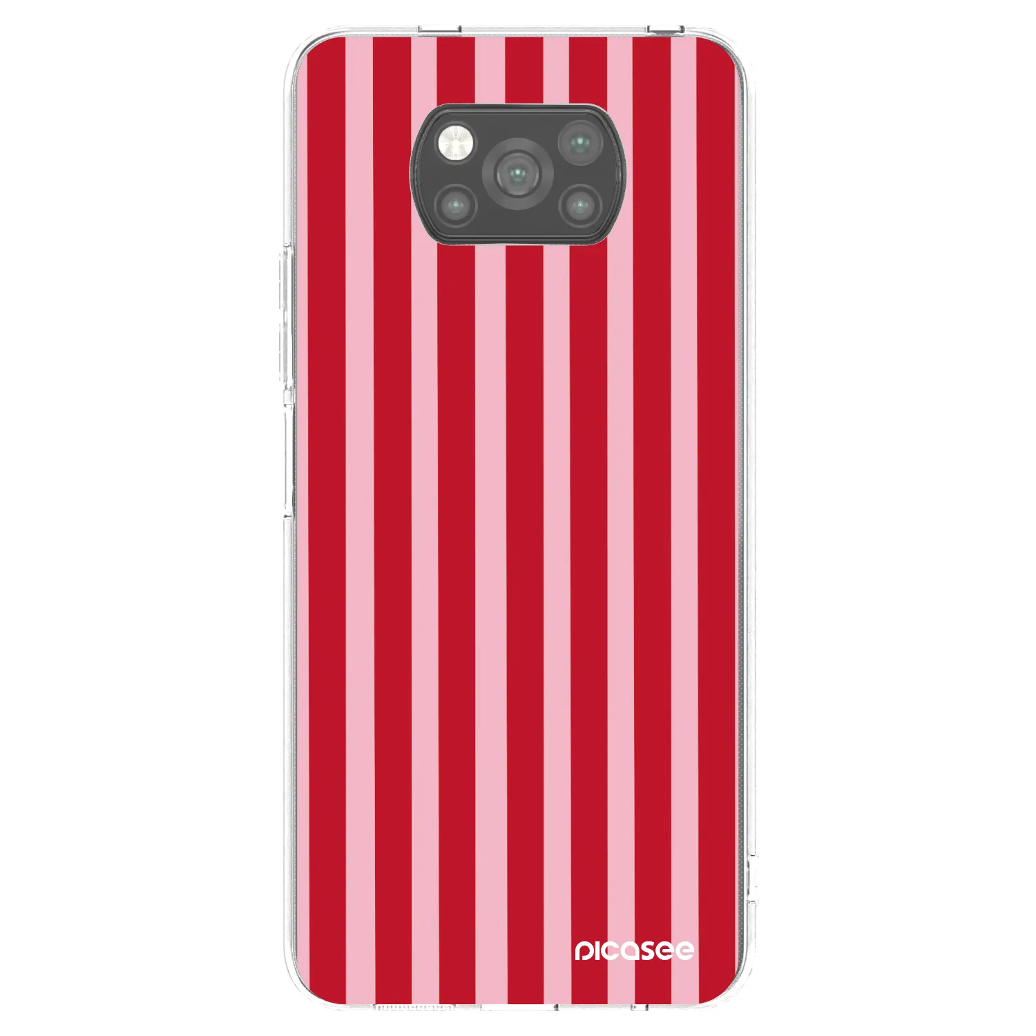 Picasee silikonski črni ovitek za Xiaomi Poco X3 Pro - Lines red