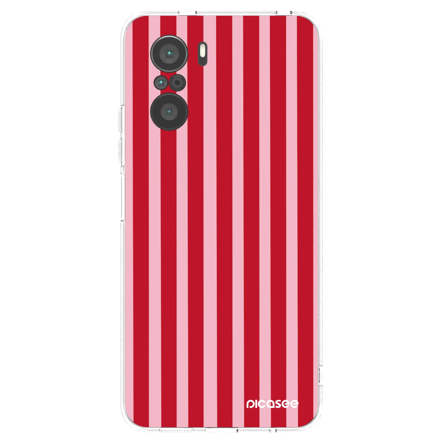 Picasee silikonski prozorni ovitek za Xiaomi Poco F3 - Lines red