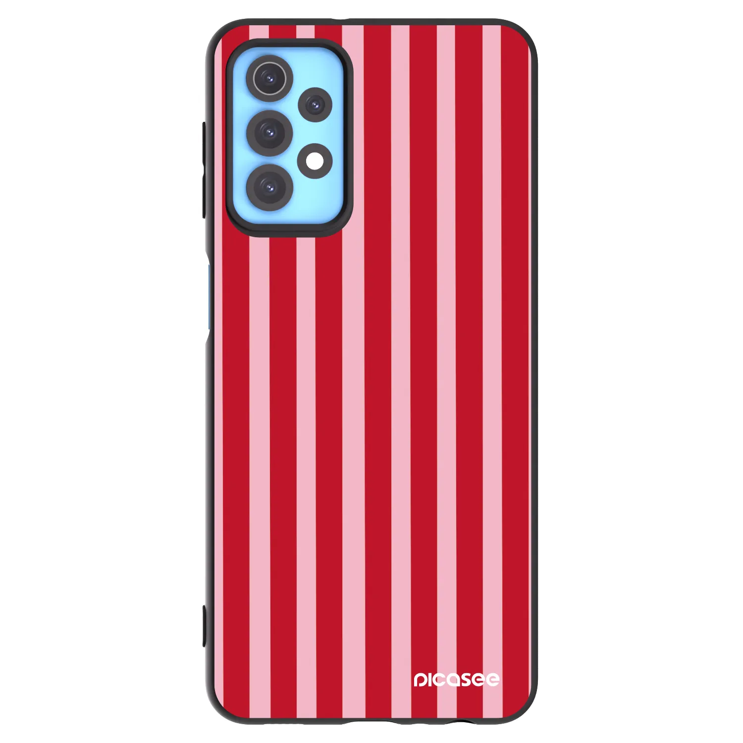 Picasee silikonski črni ovitek za Samsung Galaxy A32 4G SM-A325F - Lines red