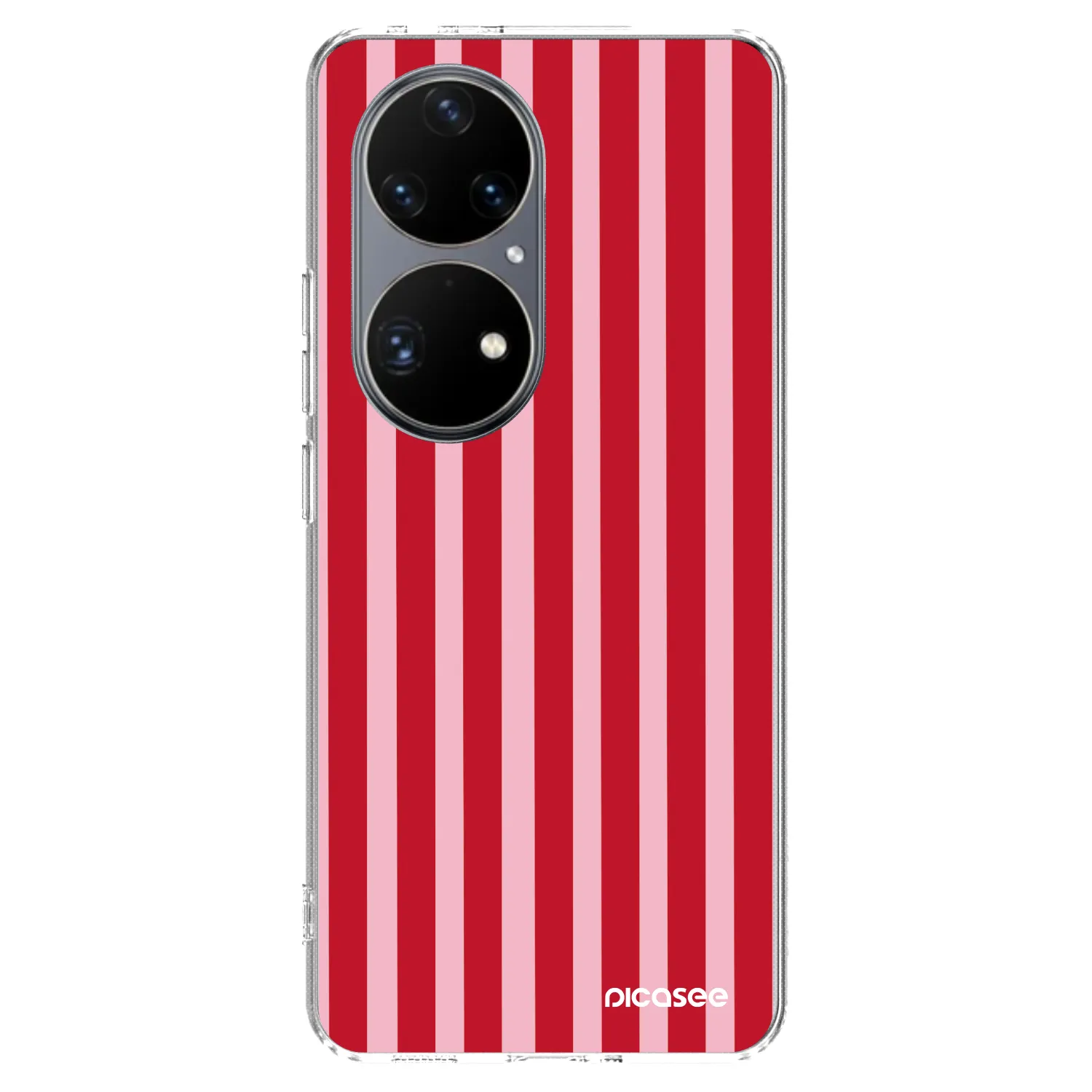 Picasee silikonski prozorni ovitek za Huawei P50 - Lines red