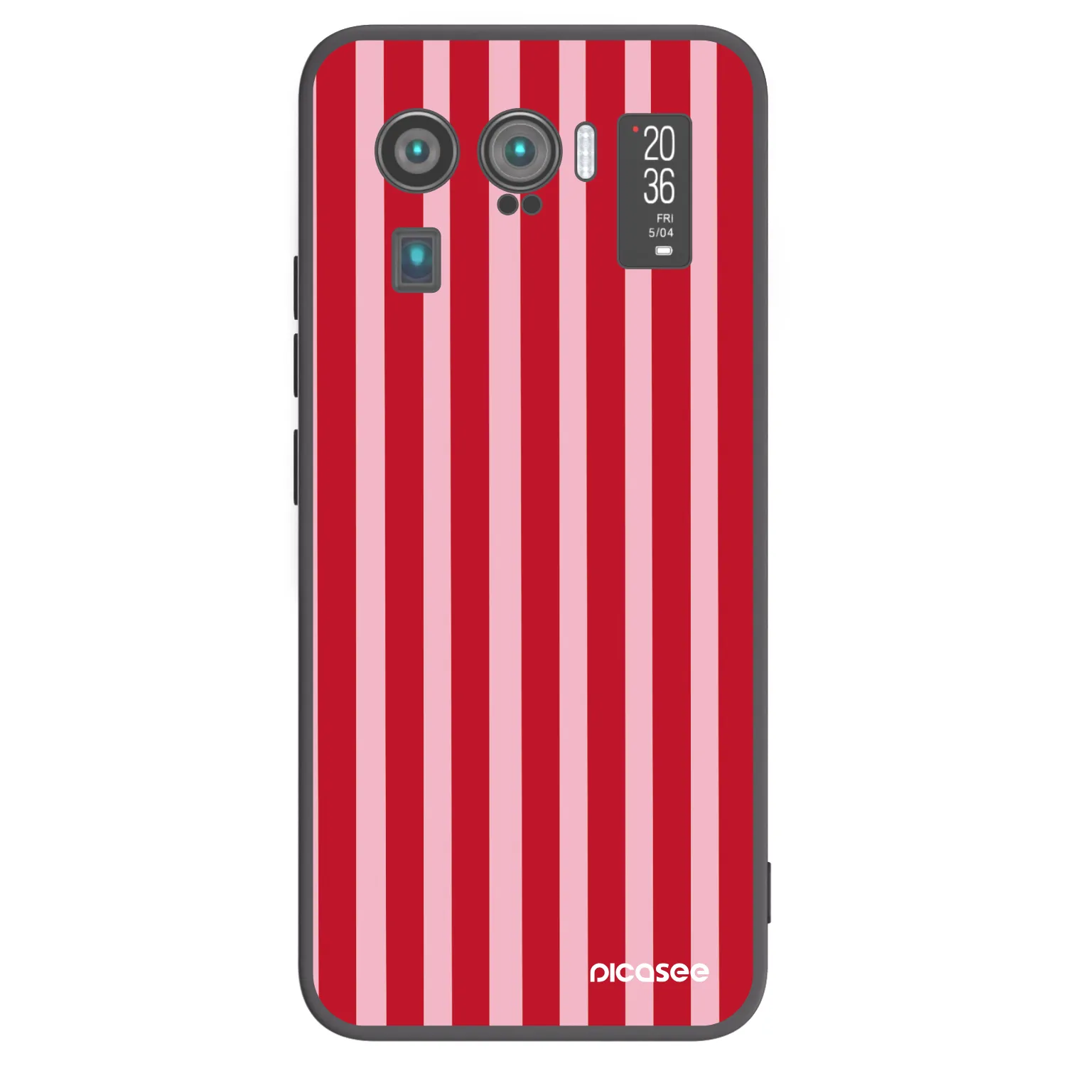 Picasee silikonski črni ovitek za Xiaomi Mi 11 Ultra - Lines red