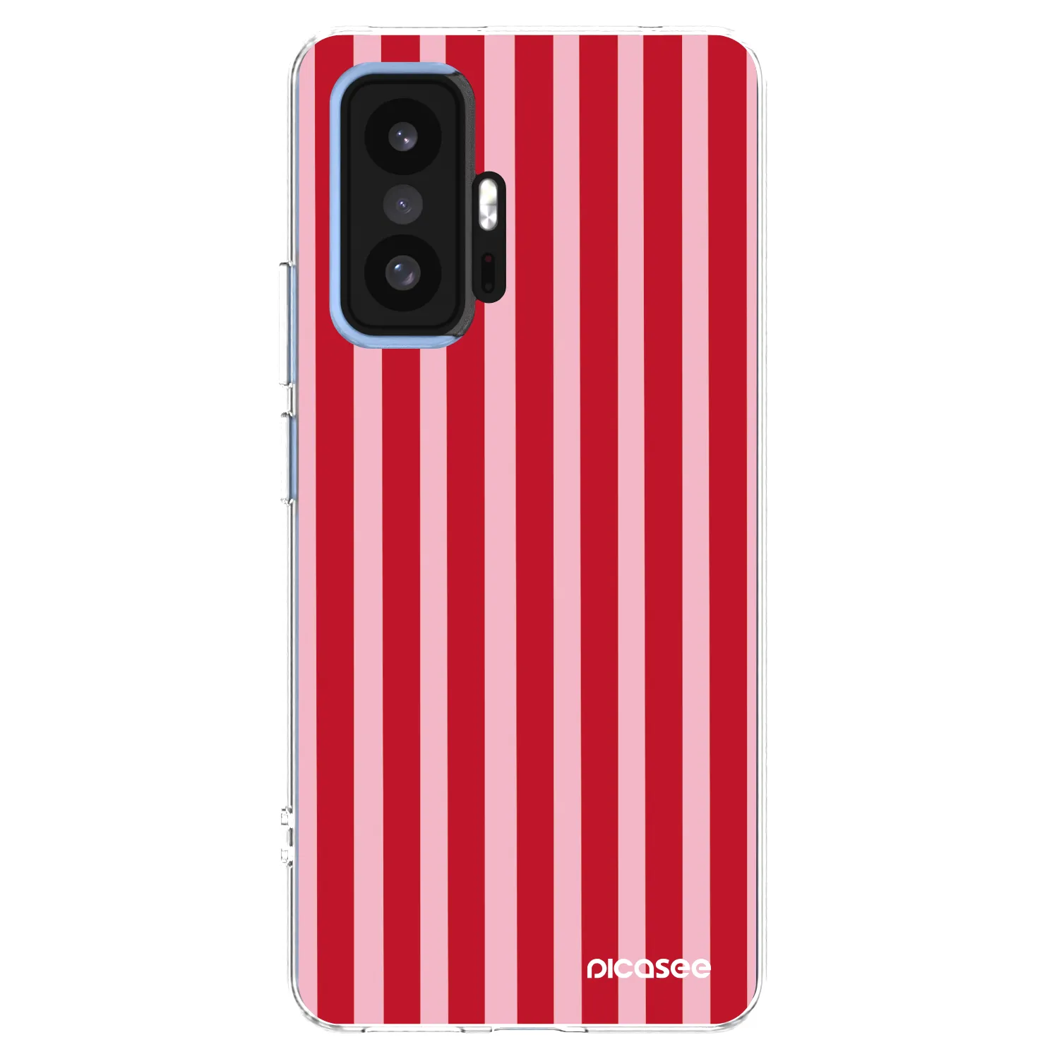 Picasee silikonski prozorni ovitek za Xiaomi 11T Pro - Lines red