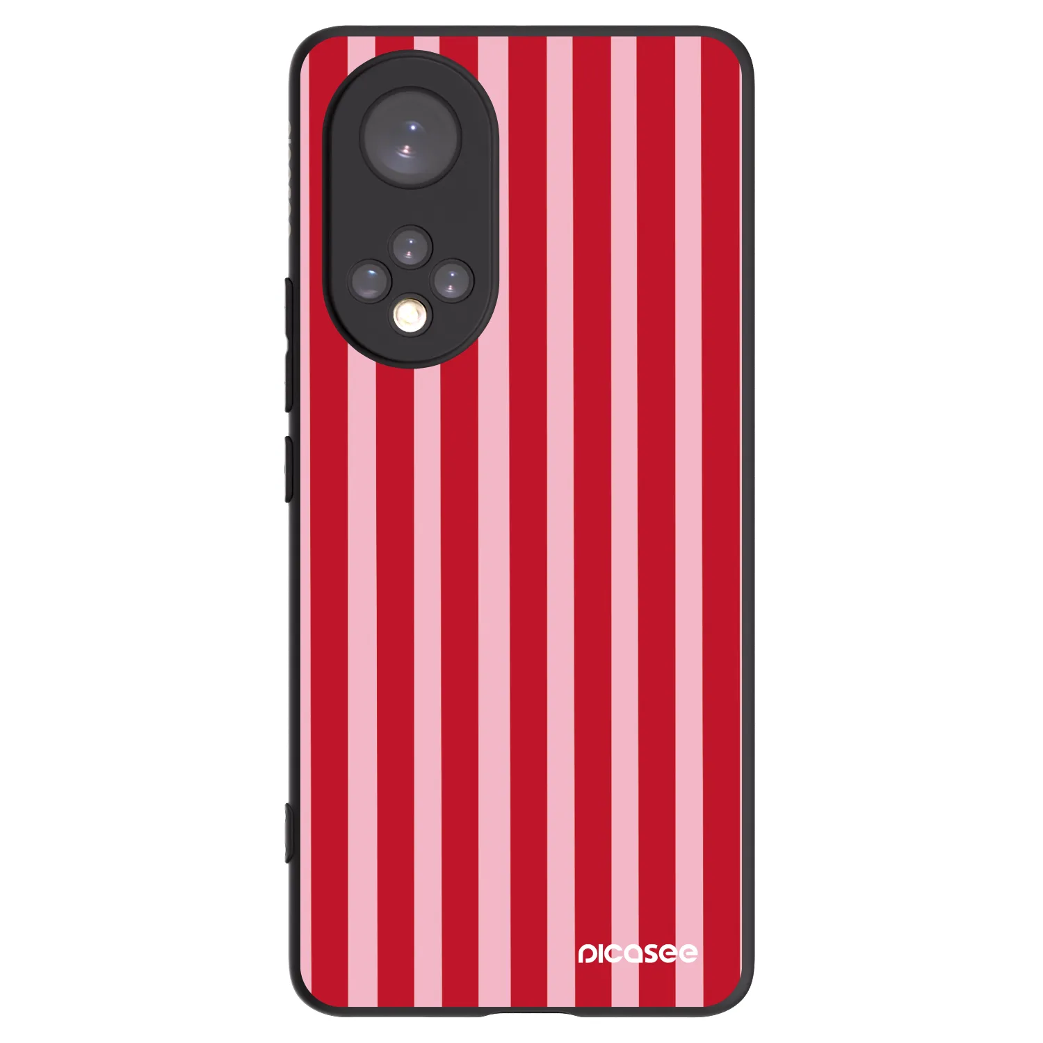 Picasee silikonski črni ovitek za Huawei Nova 9 - Lines red
