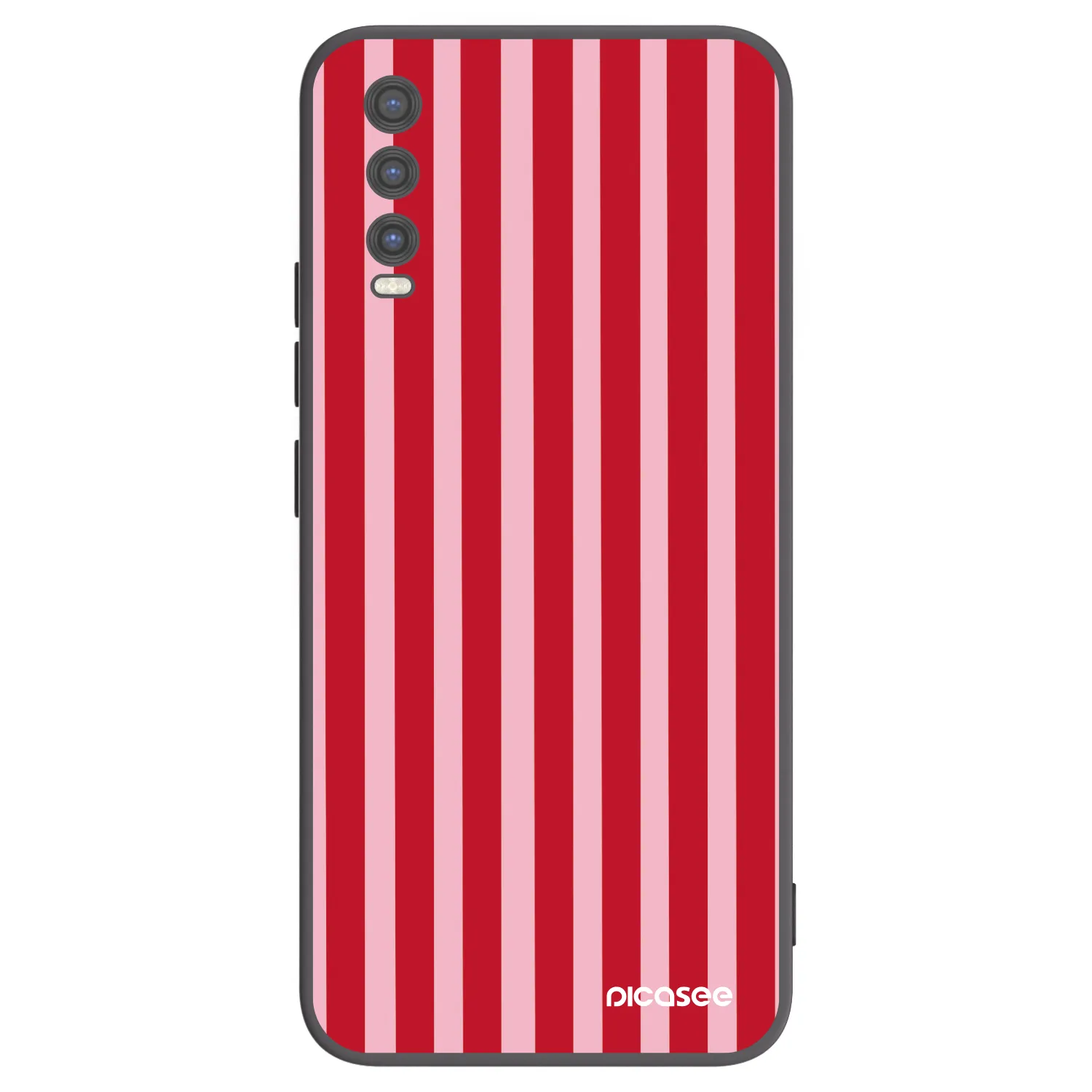 Picasee silikonski črni ovitek za Vivo Y20s - Lines red