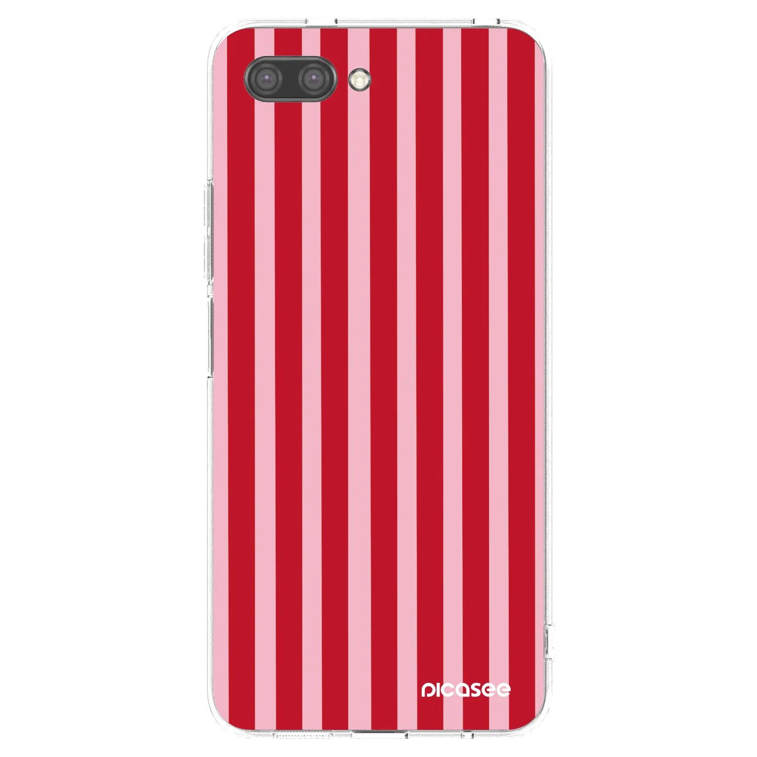Picasee silikonski prozorni ovitek za Honor 10 - Lines red