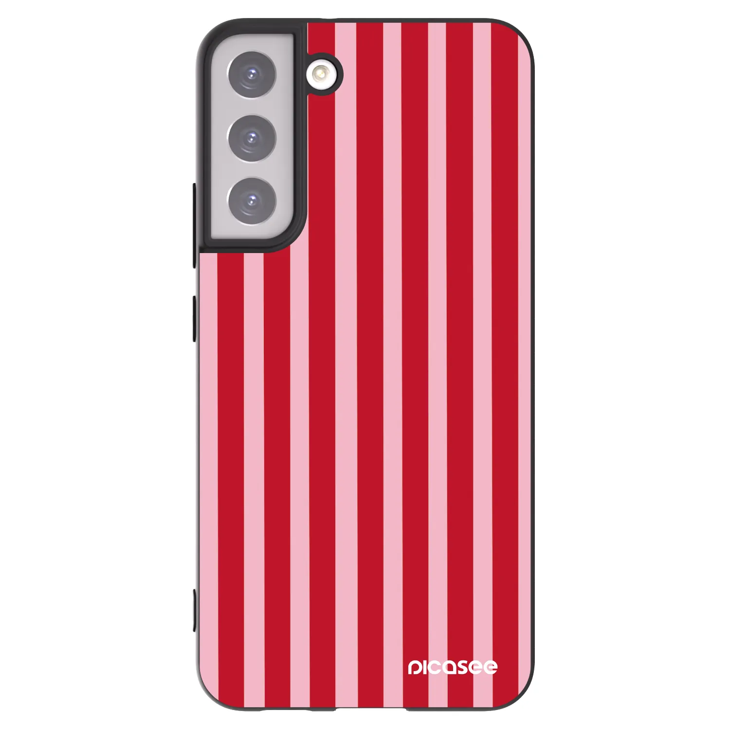 Picasee silikonski črni ovitek za Samsung Galaxy S22+ 5G - Lines red