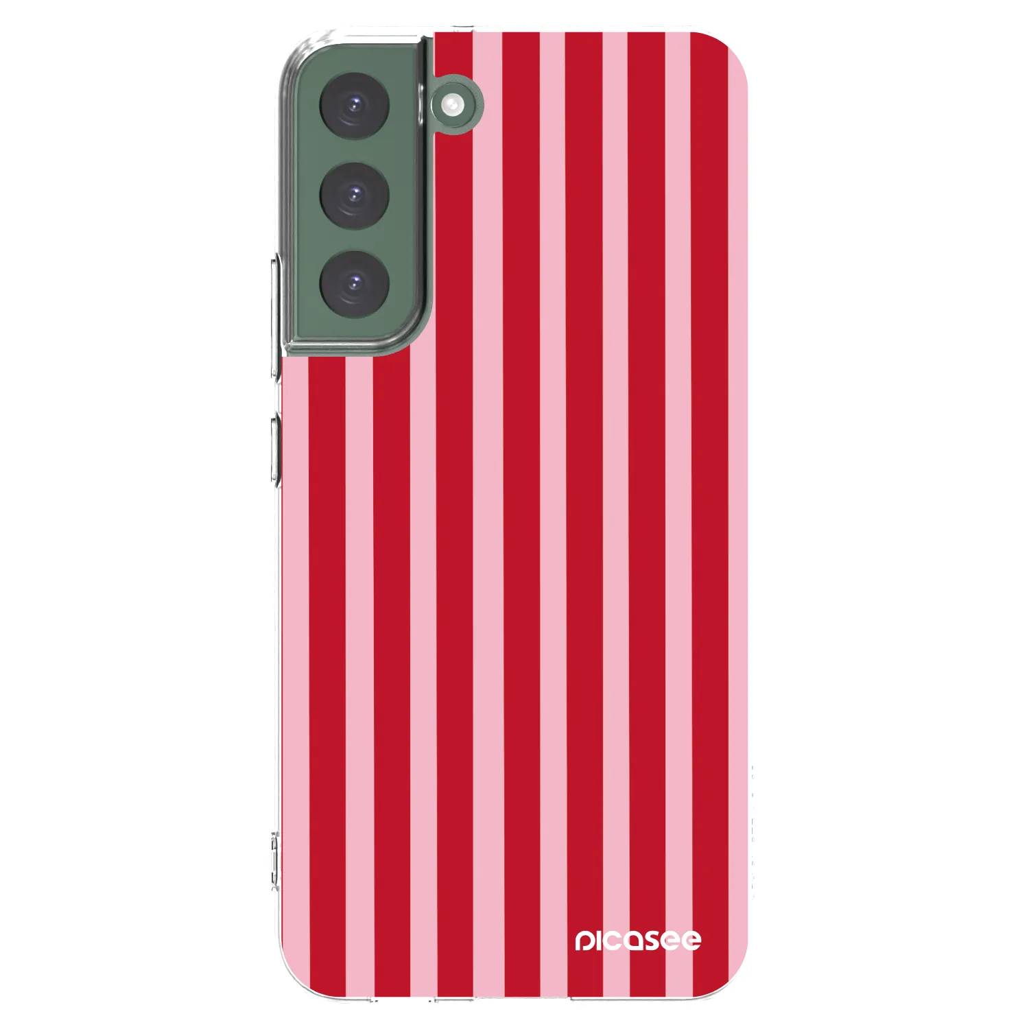 Picasee silikonski prozorni ovitek za Samsung Galaxy S22+ 5G - Lines red
