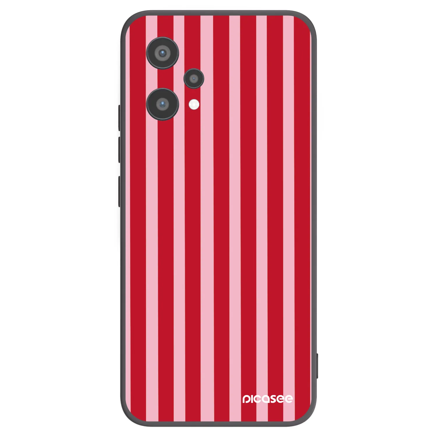 Picasee silikonski črni ovitek za Realme 9 Pro 5G - Lines red