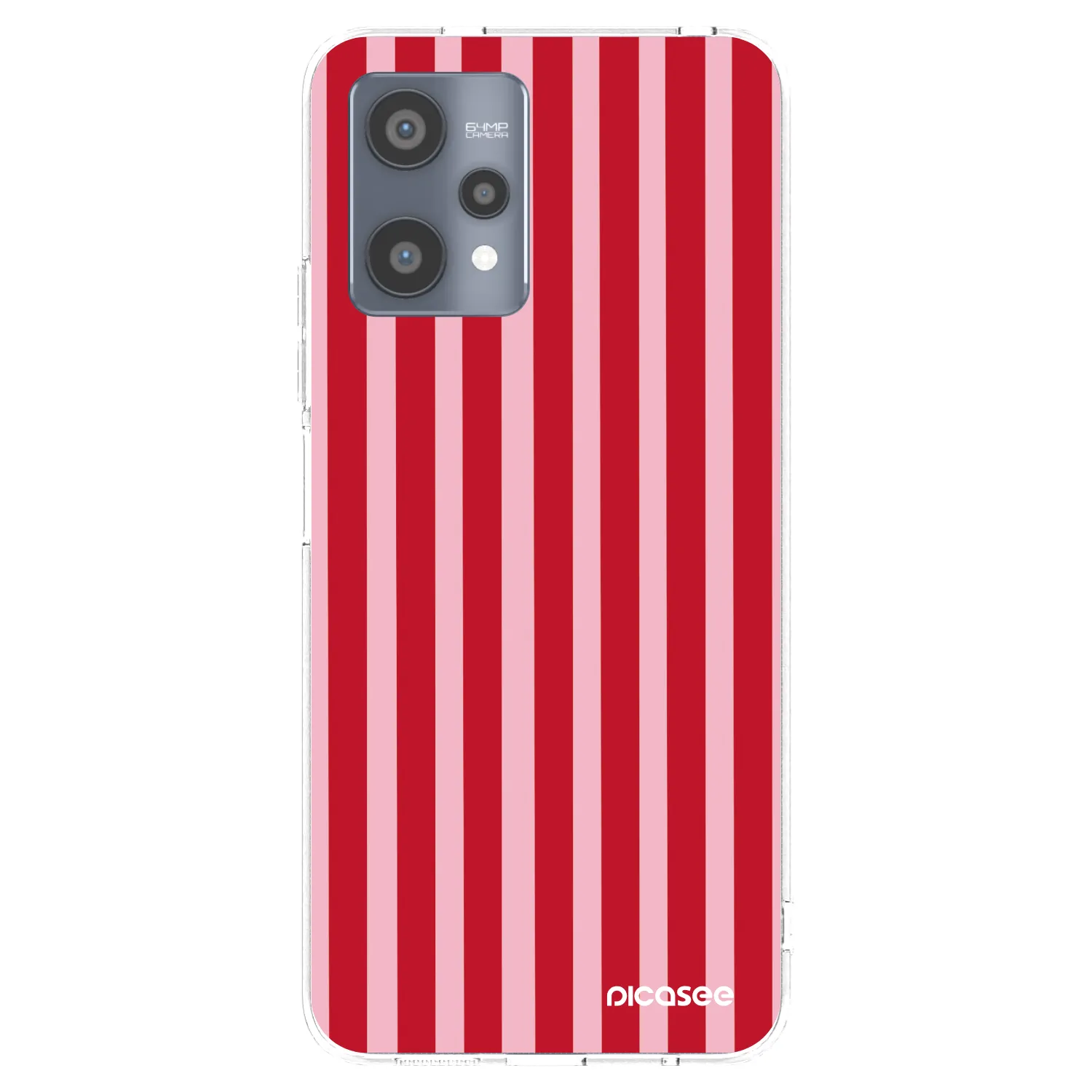 Picasee silikonski prozorni ovitek za Realme 9 Pro 5G - Lines red