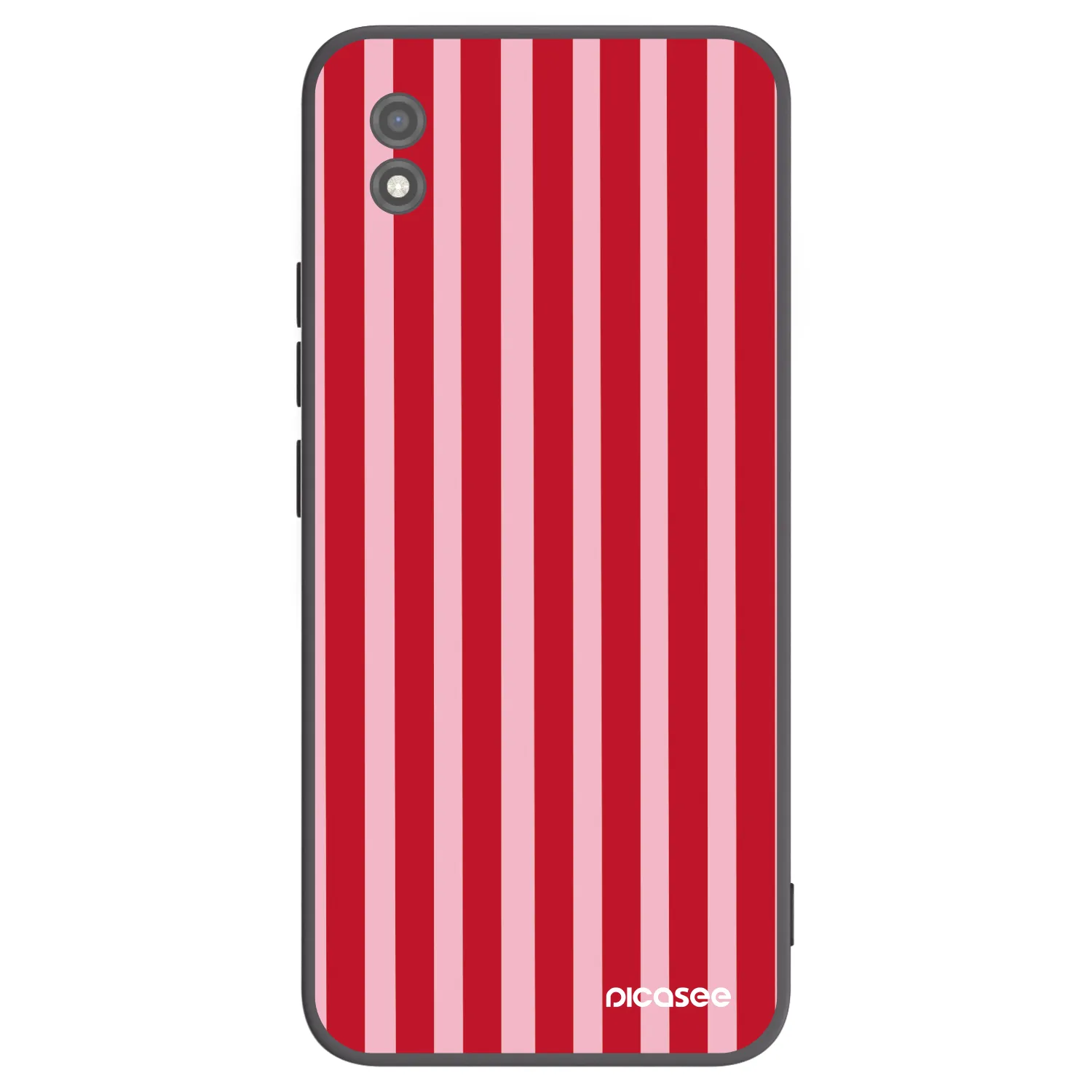 Picasee silikonski črni ovitek za Realme C11 (2021) - Lines red