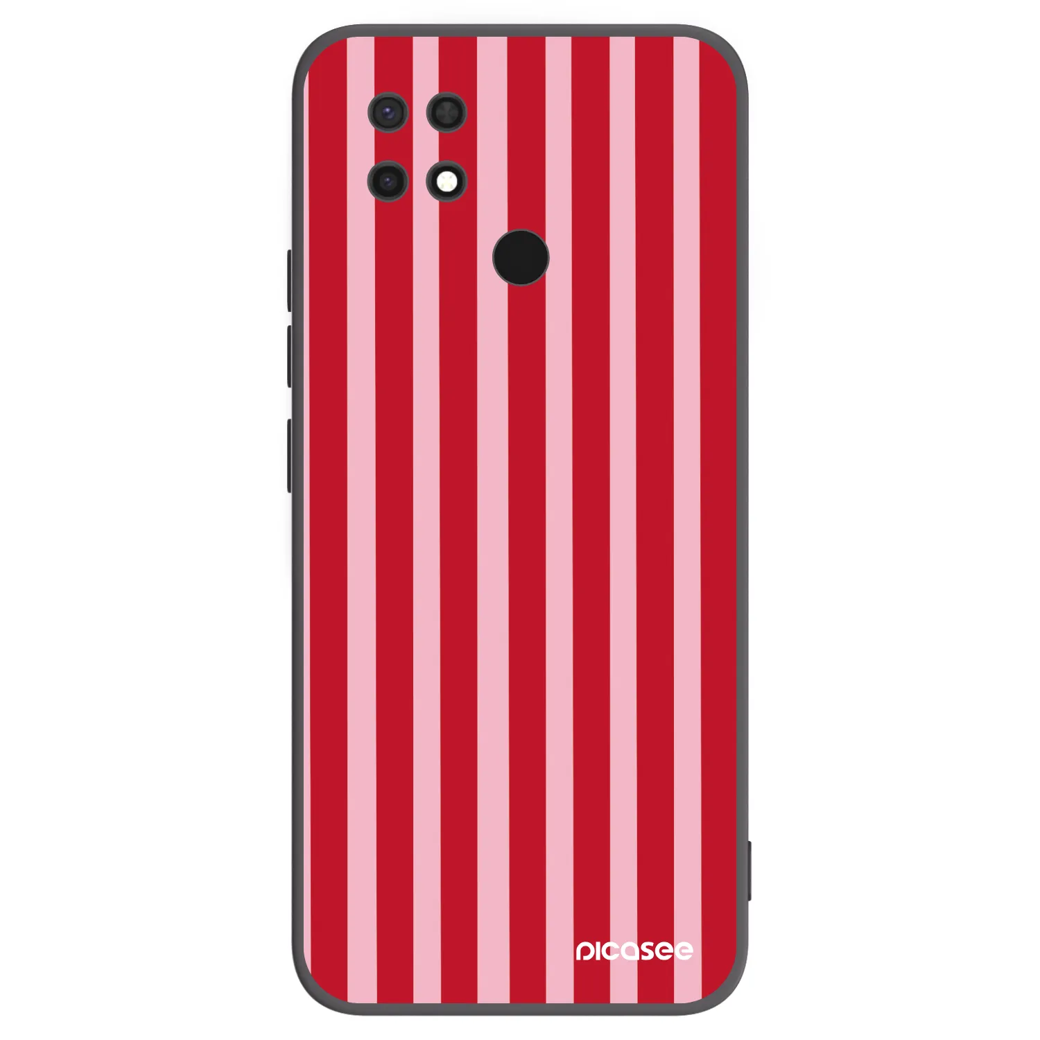 Picasee silikonski črni ovitek za Xiaomi Redmi 10C - Lines red