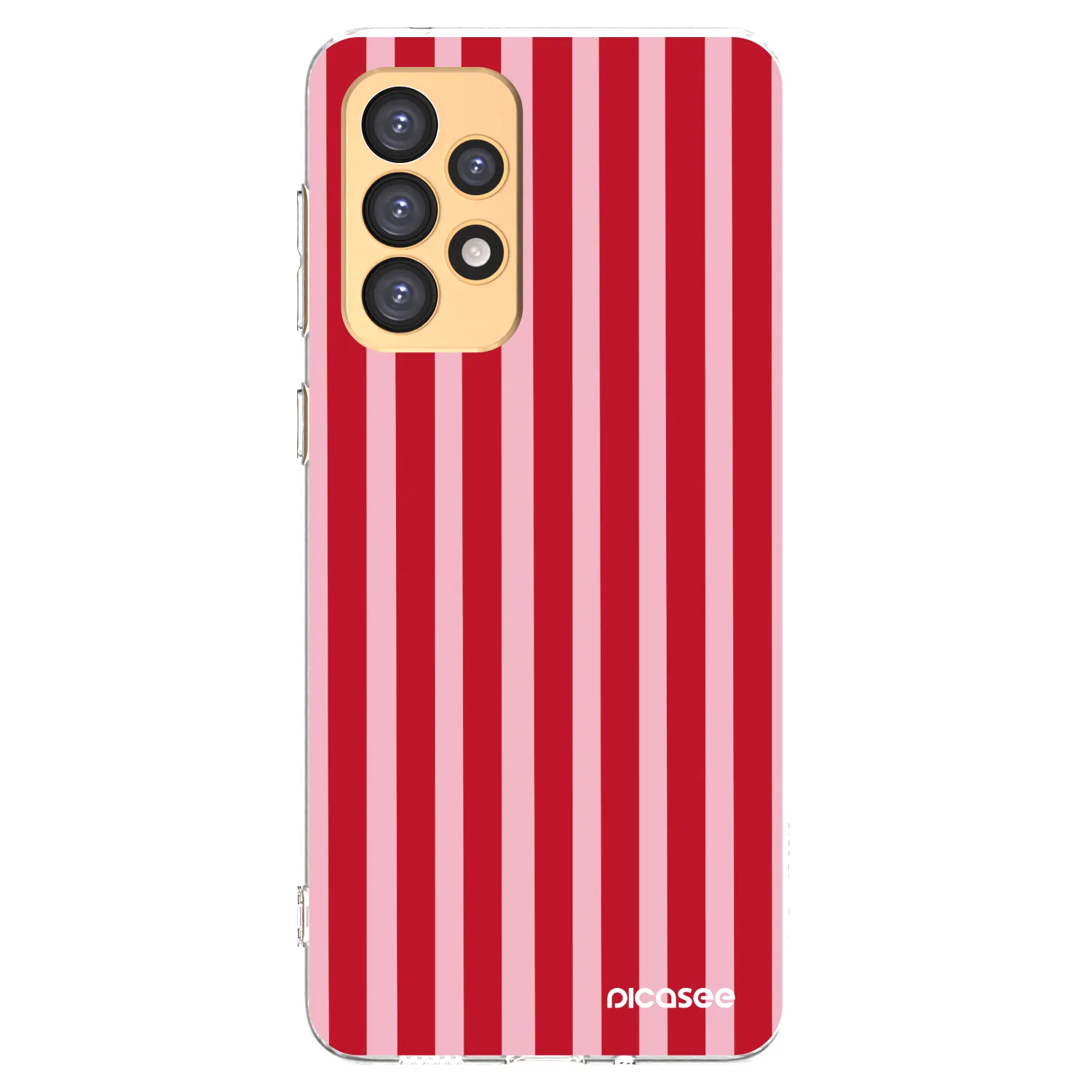 Picasee silikonski prozorni ovitek za Samsung Galaxy A33 5G A336 - Lines red