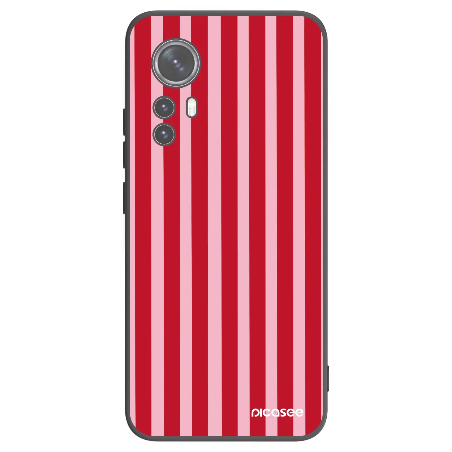Picasee silikonski črni ovitek za Xiaomi 12X - Lines red