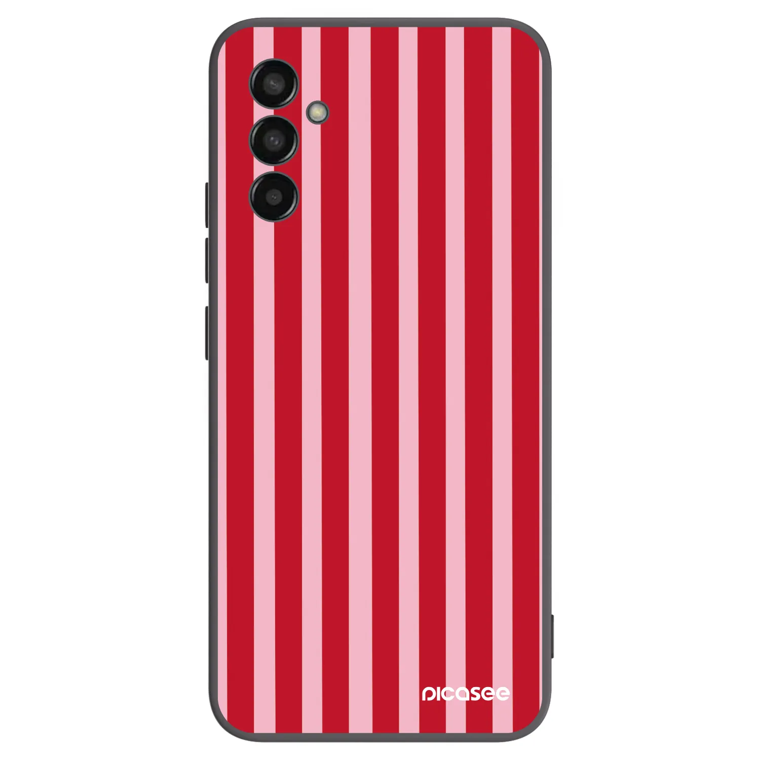 Picasee silikonski črni ovitek za Samsung Galaxy M13 M135F - Lines red