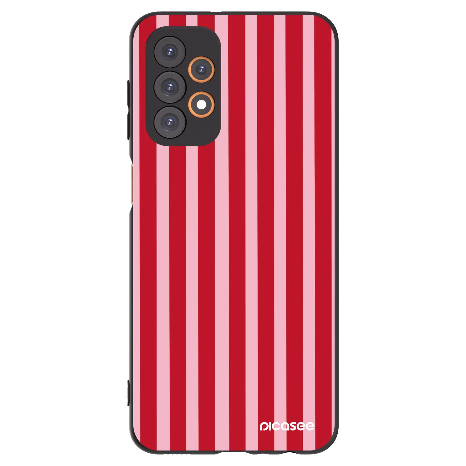 Picasee silikonski črni ovitek za Samsung Galaxy A23 A235F 4G - Lines red