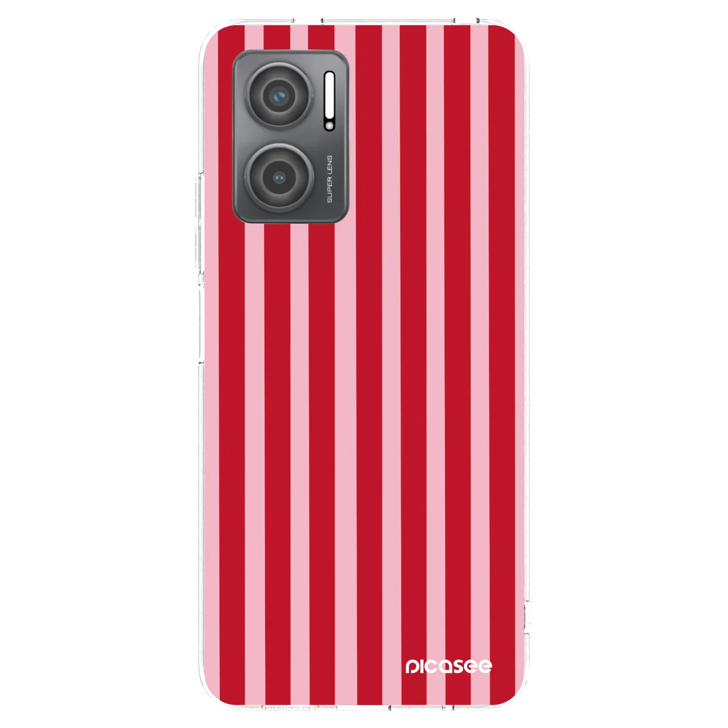 Picasee silikonski prozorni ovitek za Xiaomi Redmi 10 5G - Lines red