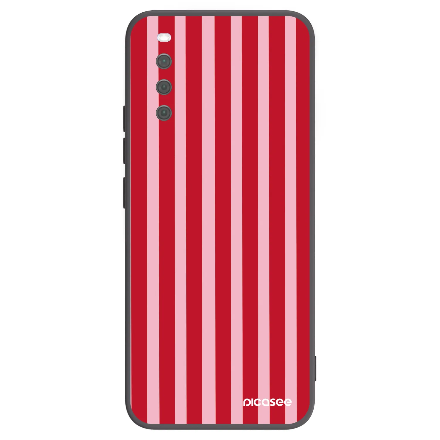 Picasee silikonski črni ovitek za Sony Xperia 10 III - Lines red