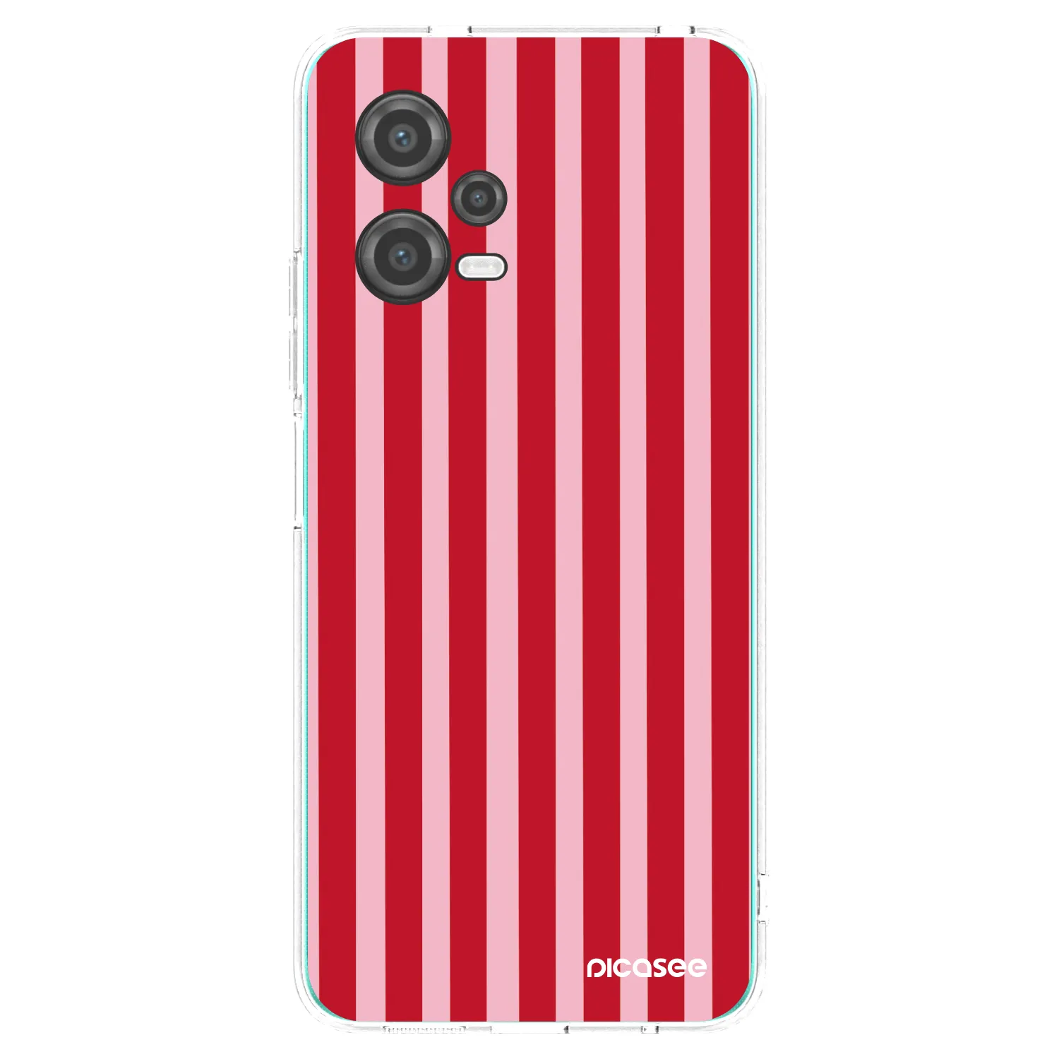 Picasee silikonski prozorni ovitek za Xiaomi Poco X5 - Lines red