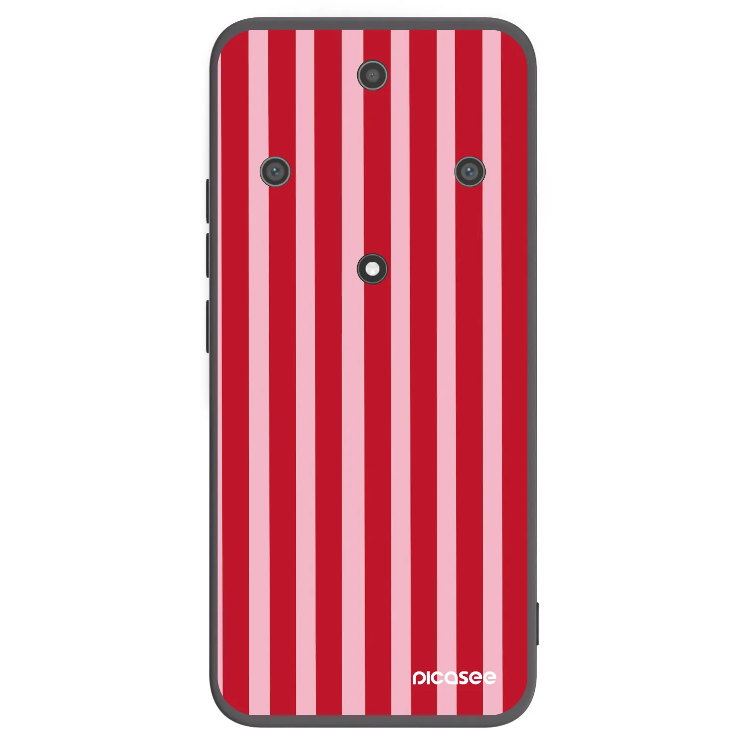 Picasee silikonski črni ovitek za Honor Magic5 Lite 5G - Lines red