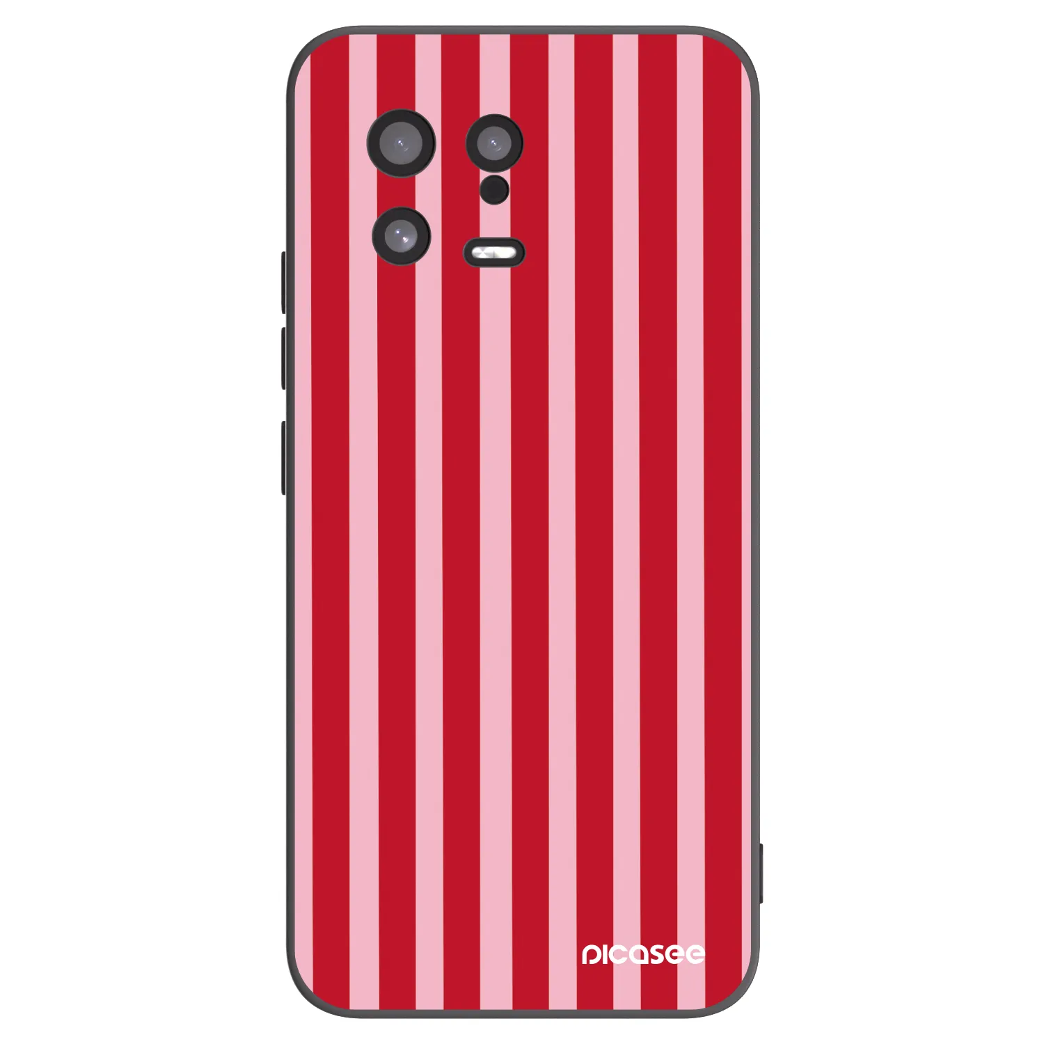 Picasee silikonski črni ovitek za Xiaomi 13 - Lines red