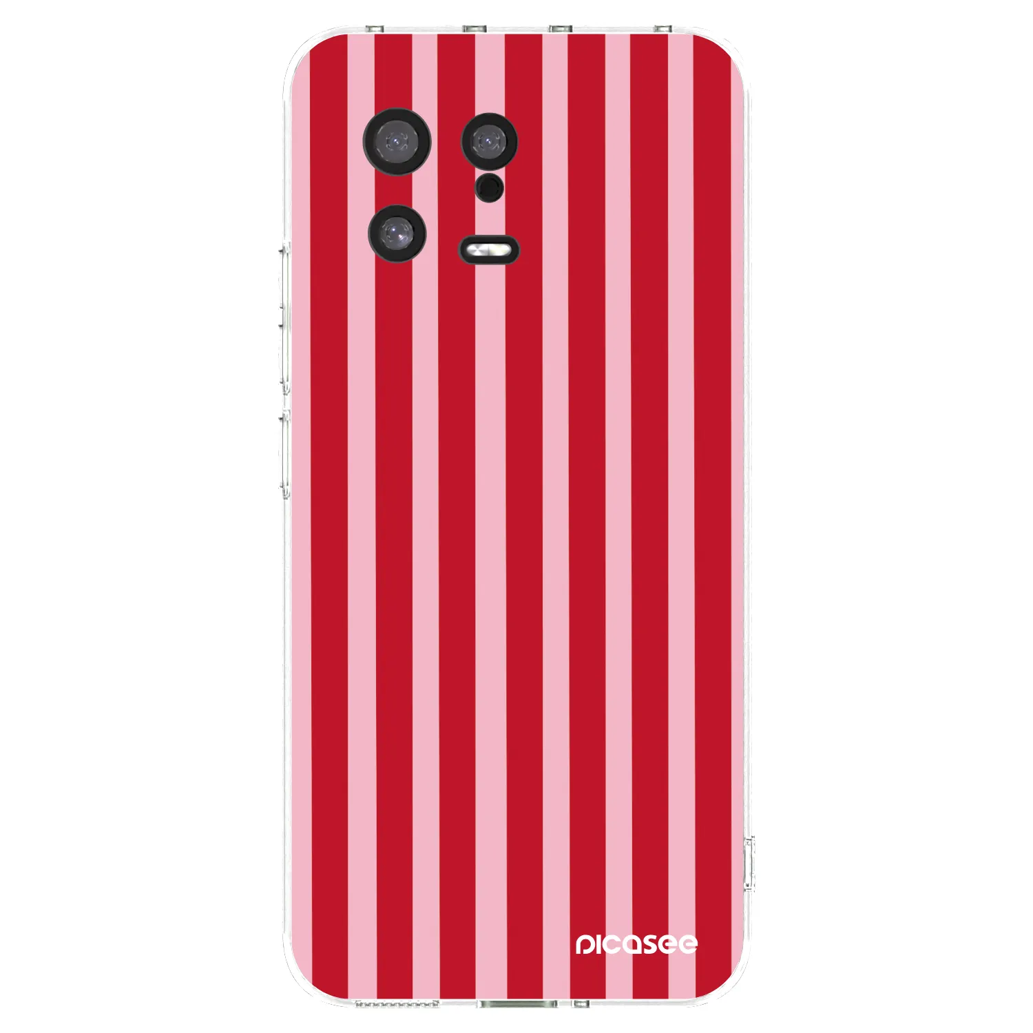 Picasee silikonski prozorni ovitek za Xiaomi 13 - Lines red