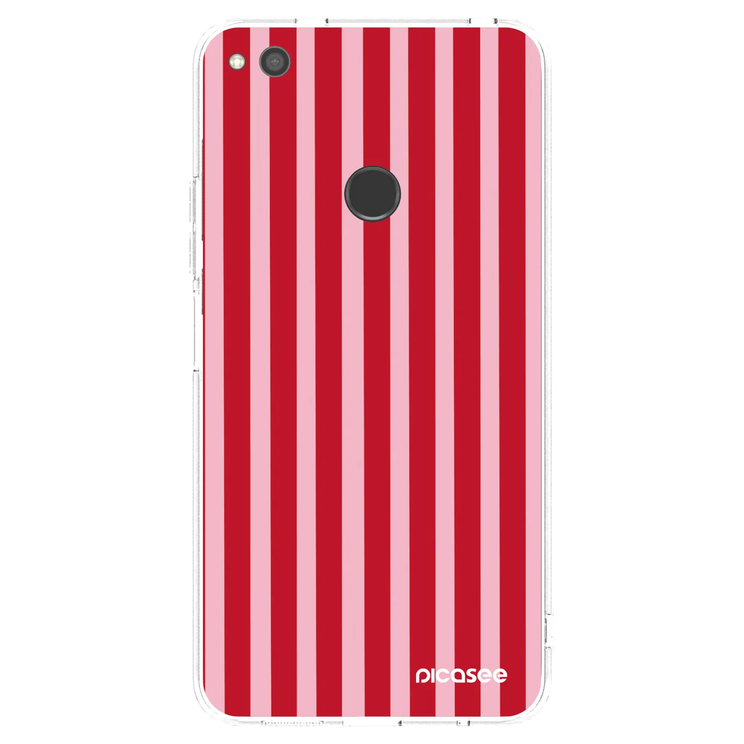 Picasee silikonski prozorni ovitek za Huawei P9 Lite 2017 - Lines red